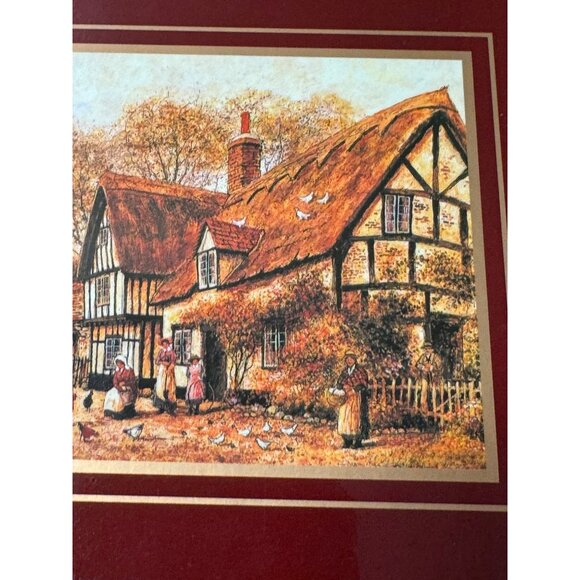 Vintage English Countryside Themed Coasters Set Of 6 - Picture 7 of 9